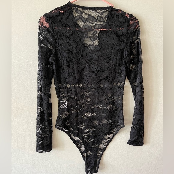 NWOT black lace bodysuit - Picture 2 of 2